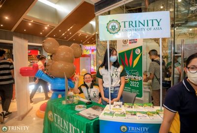 Student exhibitors from Trinity University of Asia