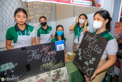 Student exhibitors from Trinity University of Asia