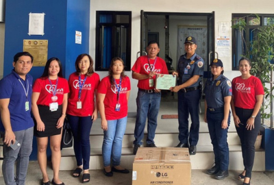 RLove Donates Aircondition unit for PNP Davao's New Women and Children Protection Desk 