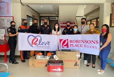 RLove donates fire-fighting equipment to Roxas City Bureau of Fire and Protection