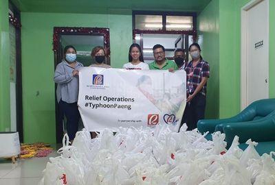 RLove conducts relief operations for communities affected by Typhoon Paeng in Cainta