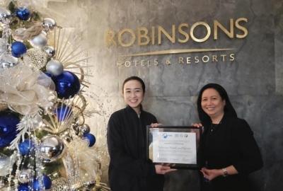 Robinsons Hotels and Resorts receives recognition for participating in Transforming Tourism Value Chains