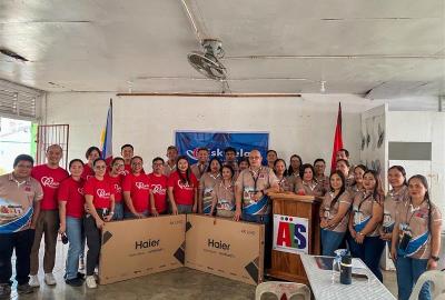 Robinsons Malls Tacloban Donates TV sets to Alternative Learning Center, Tacloban