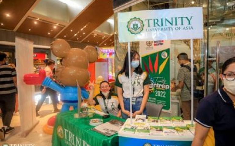 Student exhibitors from Trinity University of Asia